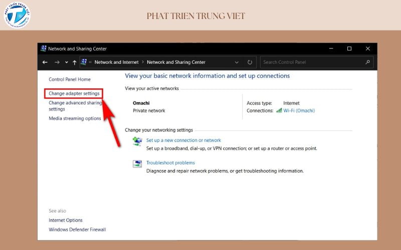 Cách kiểm tra địa chỉ IP trên Windows 10 cách 1 bước 2